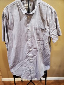 Grey Mens Short Sleeve Grey Dress Shirt