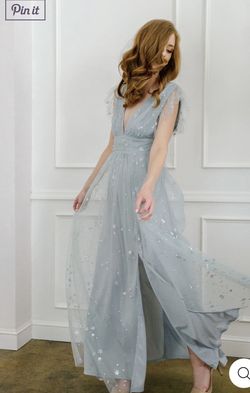 Morning Lavender Dusty Blue Dress