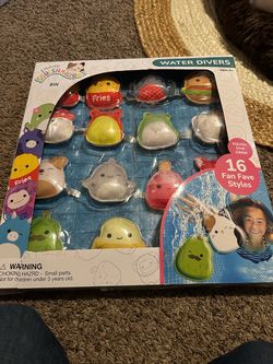 Squishmallows Water Dive Toy Set, 16 pcs