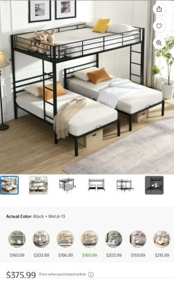 Full over twins Bunk Bed