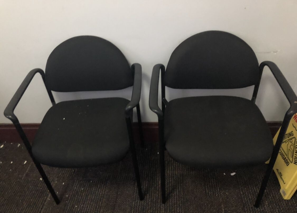 Cloth Office Chairs (2) $35