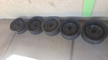 1964 GM 14x6 steel rims (1964 Pontiac Takeoffs)
