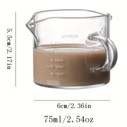 ☕ Mini Glass Espresso Cups – 14 pcs – 75ml (2.5 oz) – New