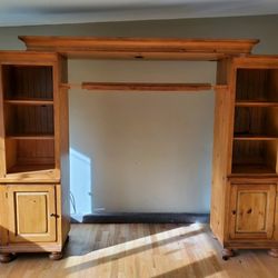 Home Entertainment Set Up (Length 105 height 79 depth 20 And it extends out about another foot, foot and a half.)