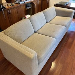 Sofa & Loveseat. Wool Fabric. MCM Style From Del-Teet