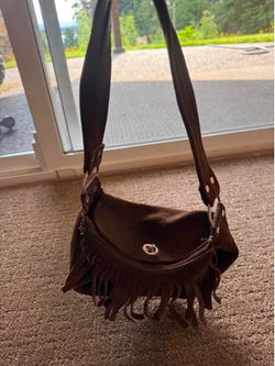 Suede purse