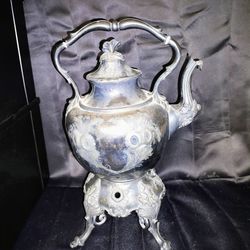 Antique silver plate Tea Pot 