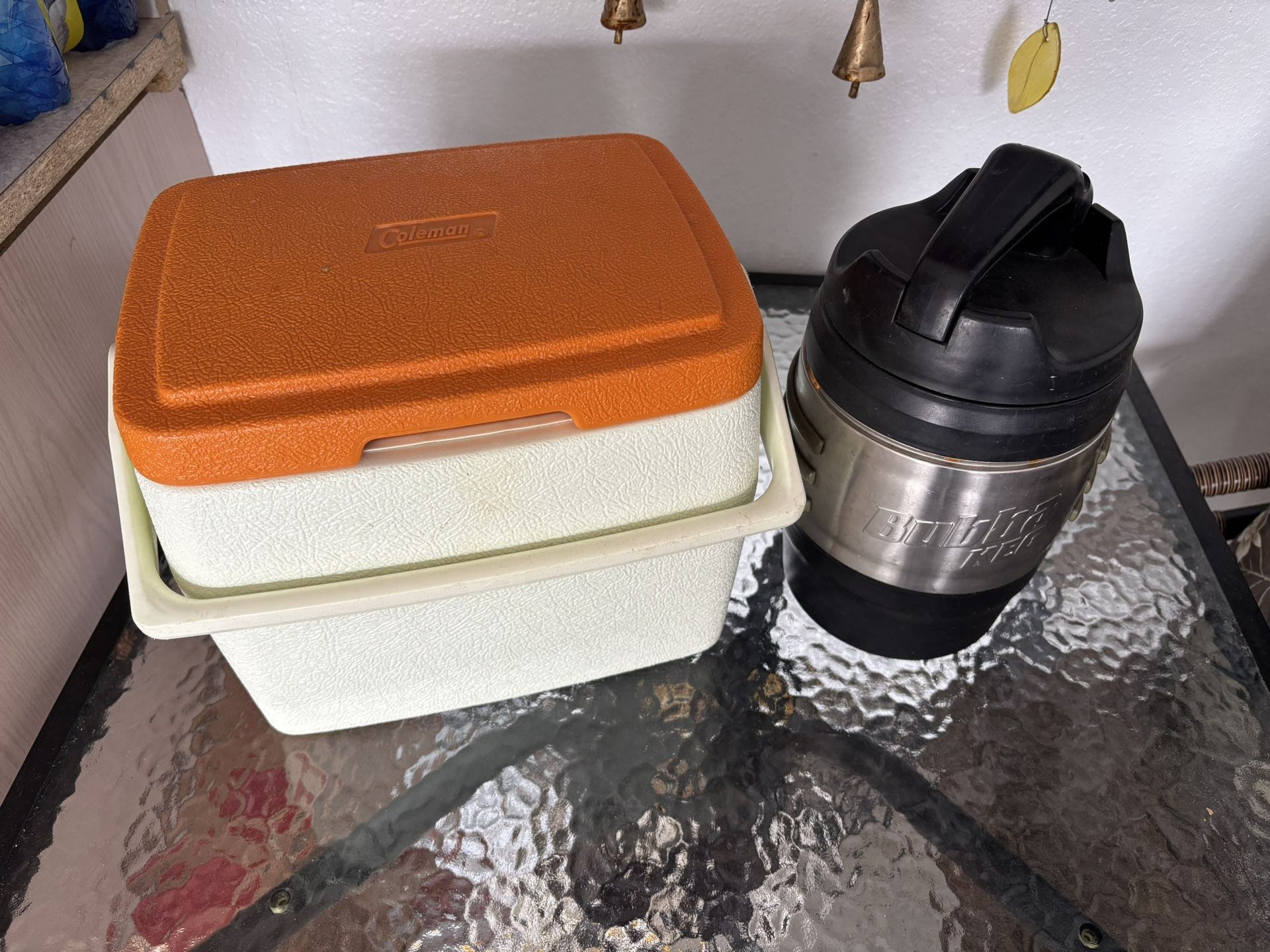 Coleman Cooler And Water Jug