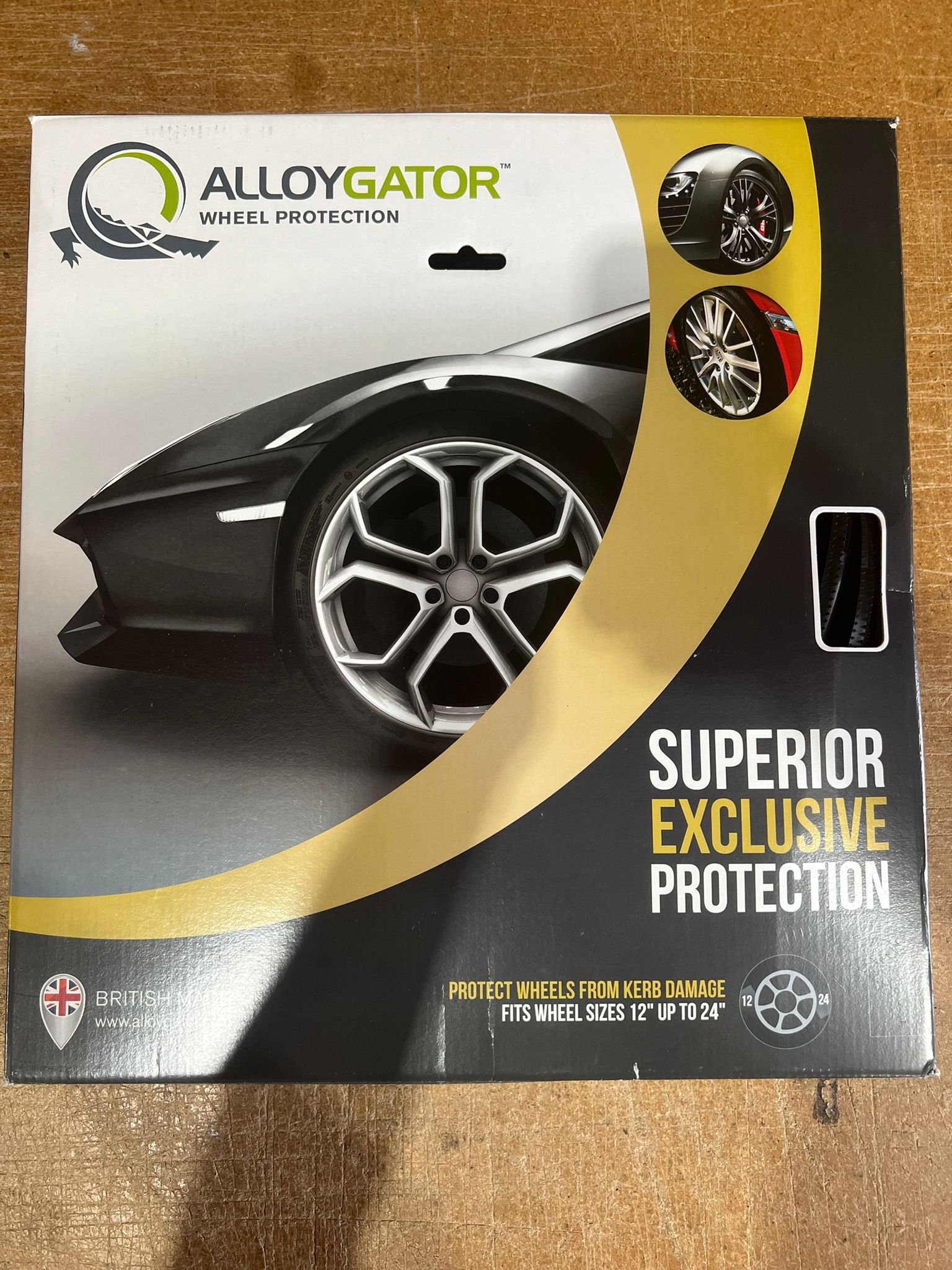 Alloygator Superior Exclusive Alloy Wheel Rim Protectors, Red - Set of 4 12-24"
