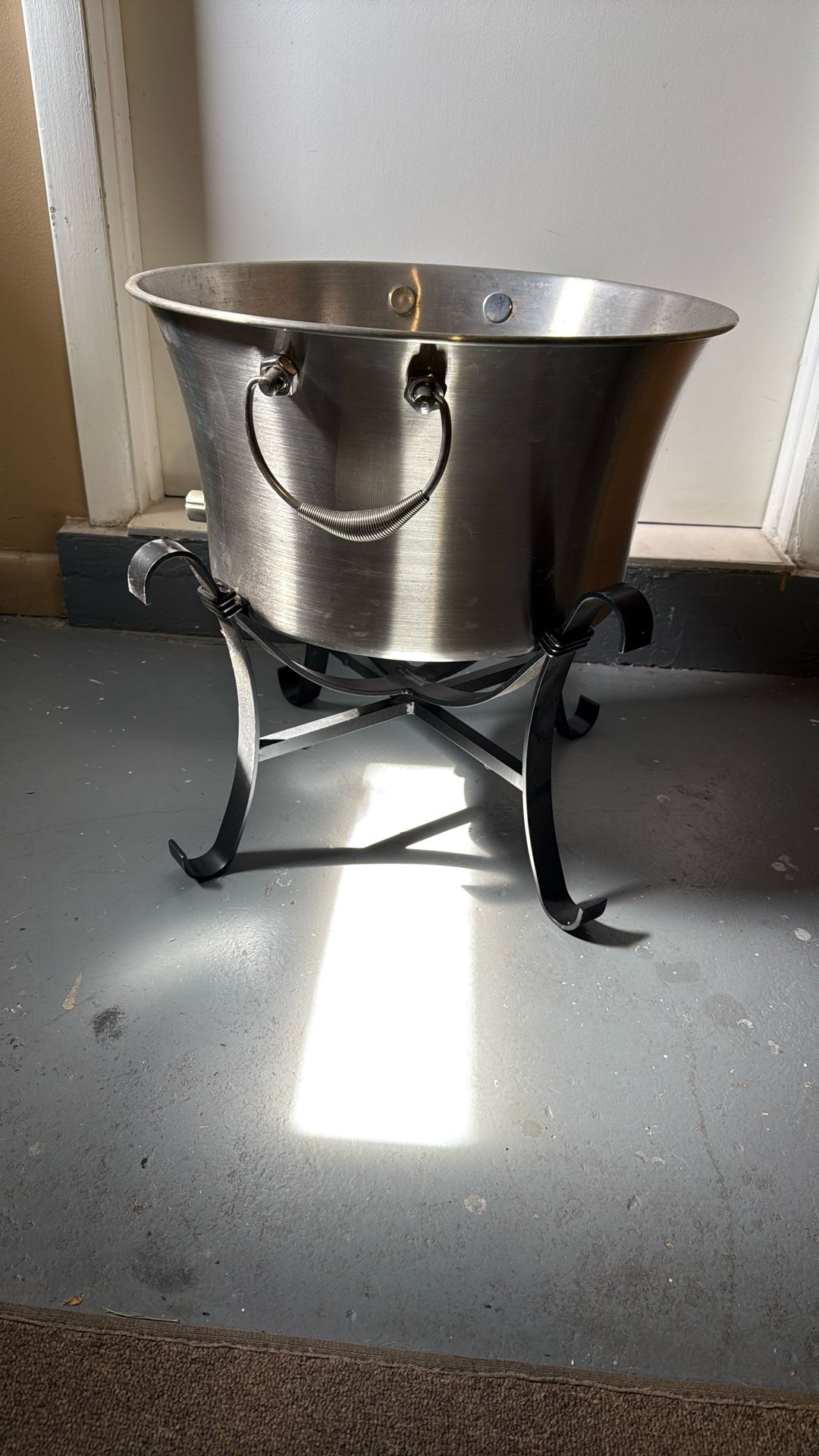 Ice Bucket And Stand Stainless Steel