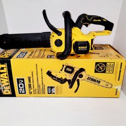 20V MAX 12 inch brushless compact cordless chainsaw. Super handy for yard work. This is the tool only, no battery or charger included. Great f