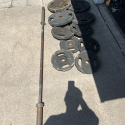 Iron Grip Olympic Weights And Barbell