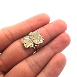 Charming Cat Paw Ring