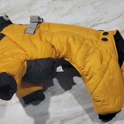 🏈 Steelers-Inspired Dog Jacket – Small to Medium Size 