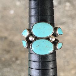 Turquoise And Silver Ring