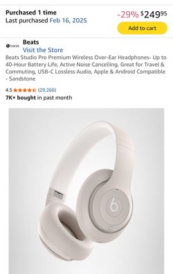 Beats Studio Pro Wireless Over-Ear Headphones – Sandstone
