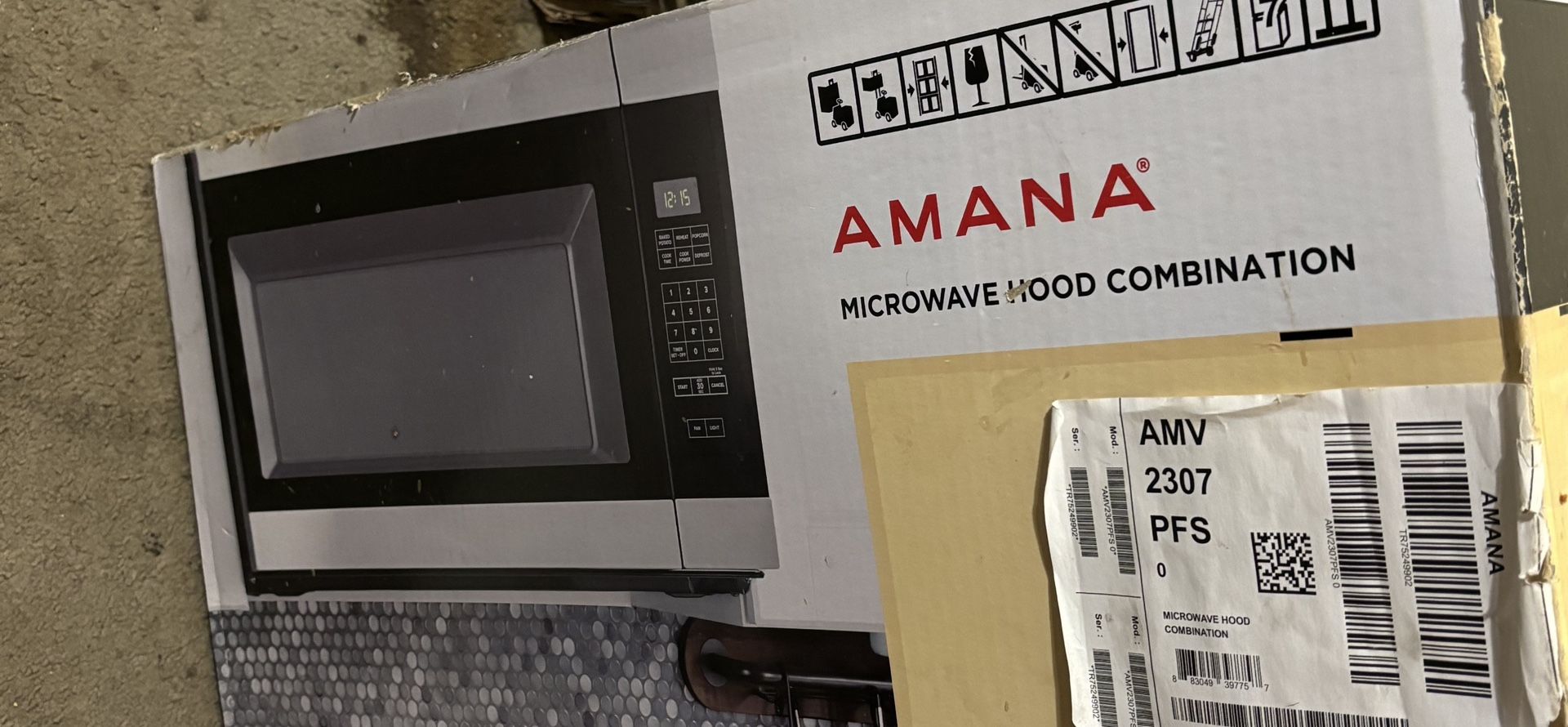  NEW- Amana-Over The Range Microwave 