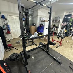 Ethos Squat Rack & Titan Curl Bench