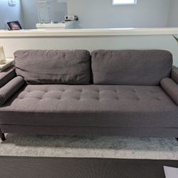 Gray Mid-Century Couch 