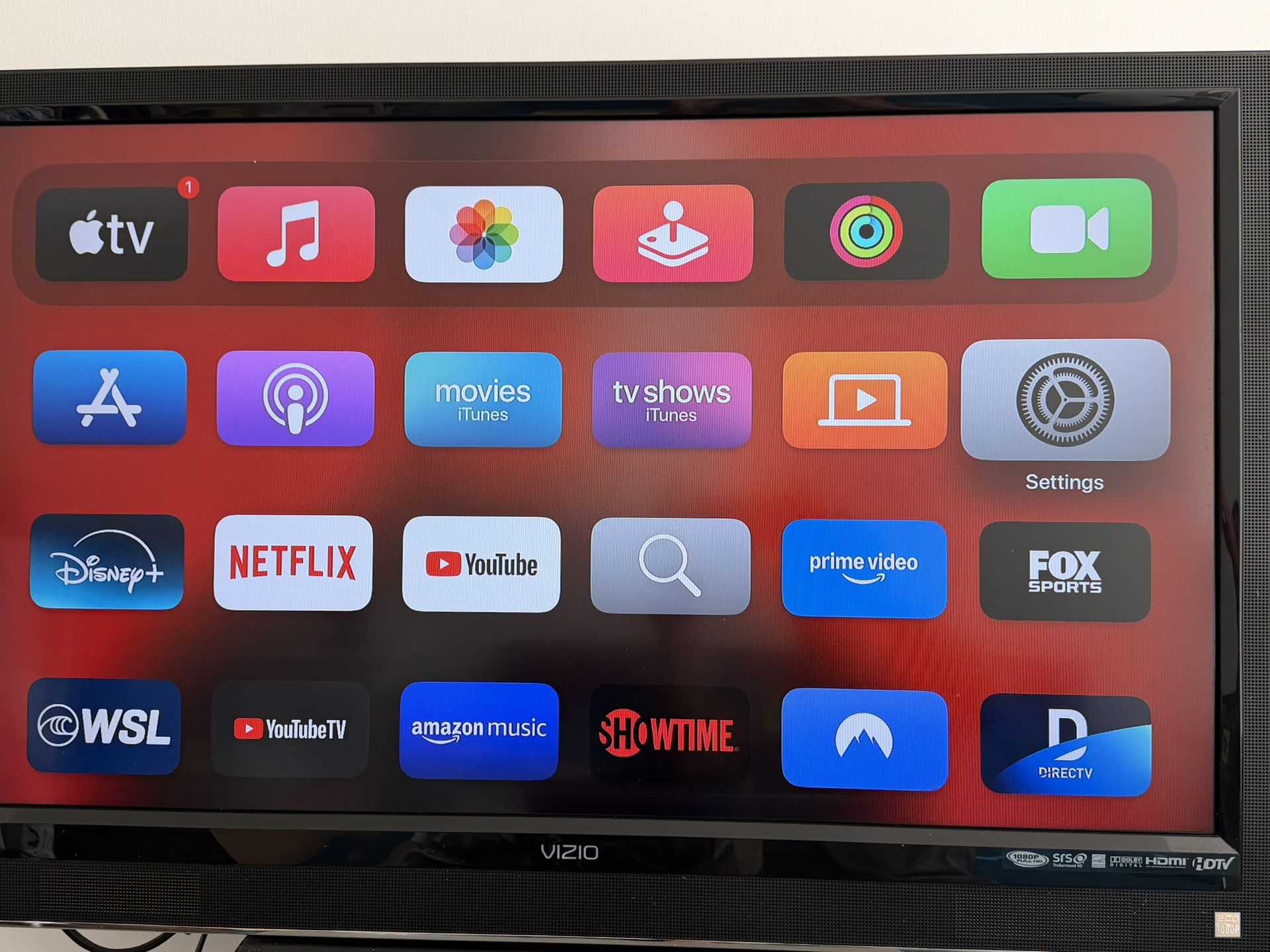 Vizio 40 in. TV with APPLE TV 