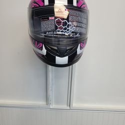 Full Face Motorcycle Helmet DOT APPROVED Medium Only (BK)