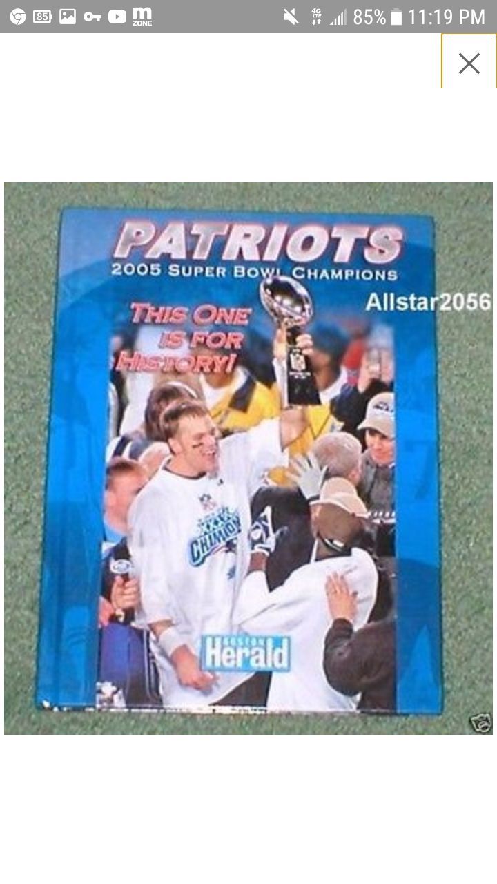 Patriots 2005 Superbowl Win Collectors Book