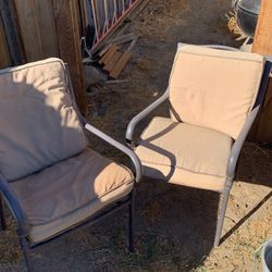Patio Chairs/ottoman For Ourtdoor Use