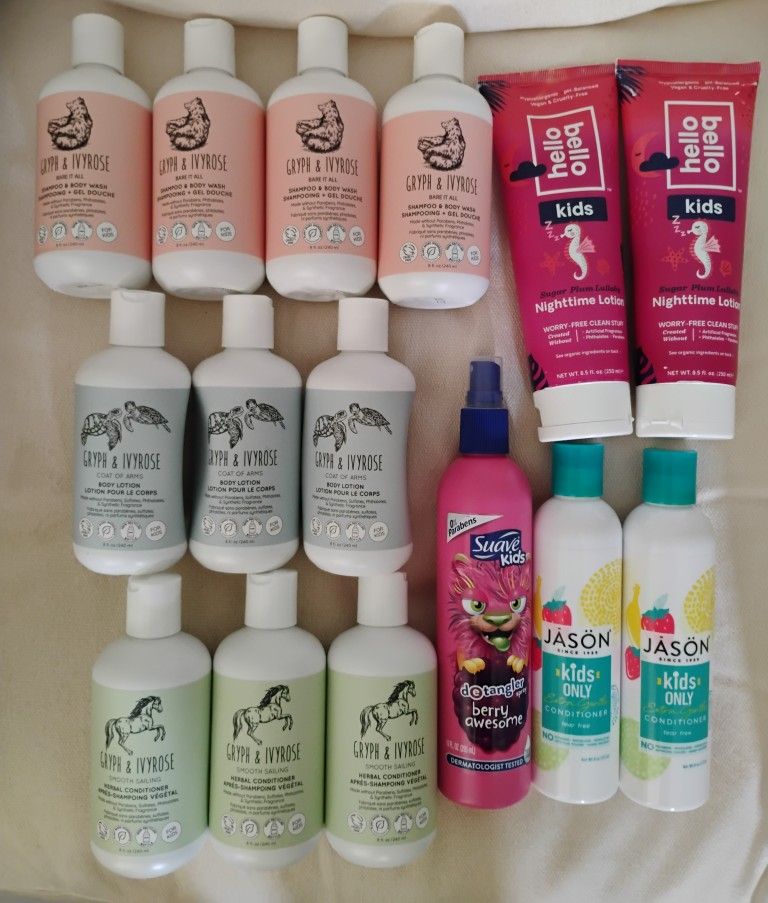 Kids Shampoo Body Wash Lotion Personal Care