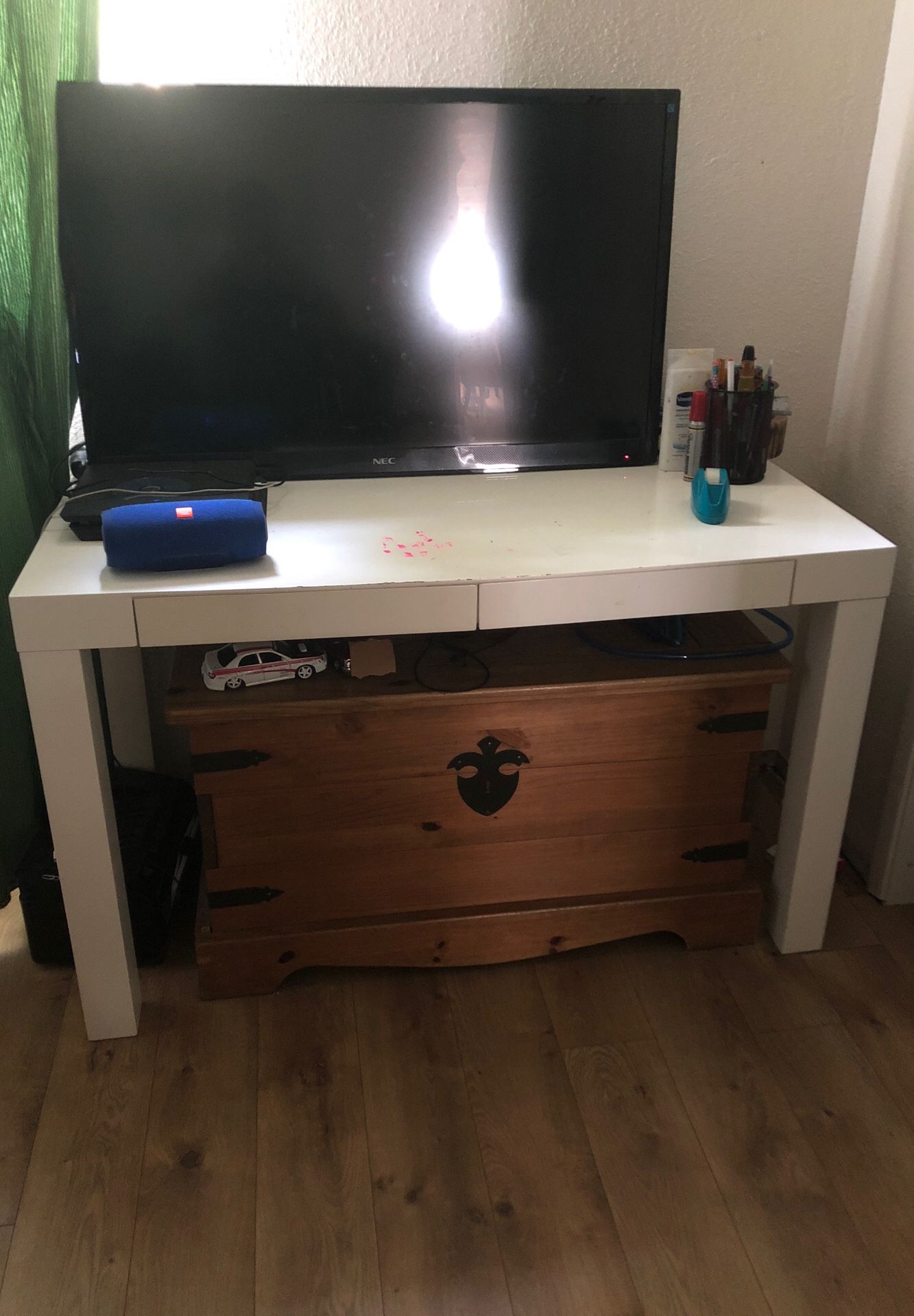 White desk