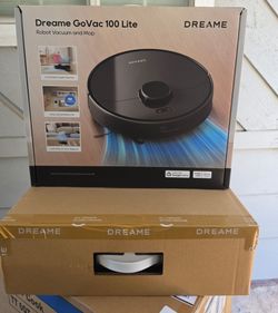 Dreame GoVac 100L 2-in-1 Robotic Vacuum & Mop, 6,000 Pa Vormax Suction, Mapping & App Control