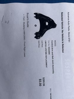 Control Arm and Ball Joint Assembly