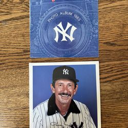 1983 NEW YORK YANKEES PICTURE ALBUMS 8x8 Player Photos Picture Pack don mattingly