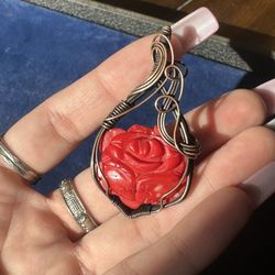 Vintage Rose Pendant
