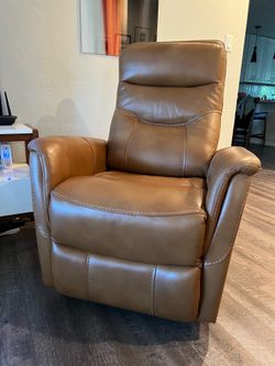 Leather recliner