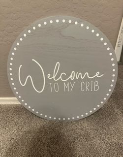 Crib nursery wall decor