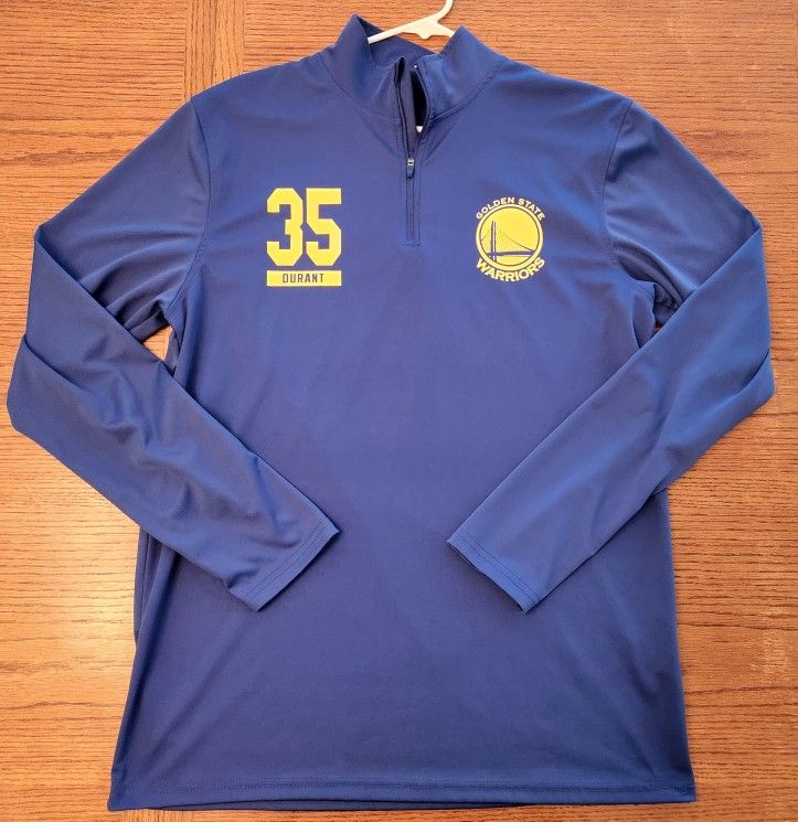 GOLDEN STATE WARRIORS KEVIN DURANT WARMUP SHIRT, DRI-FIT, L