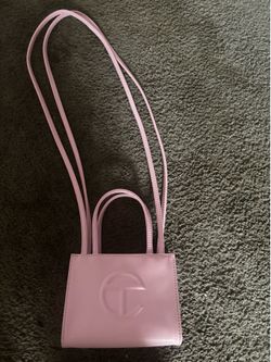 Telfar small shopping bag pink