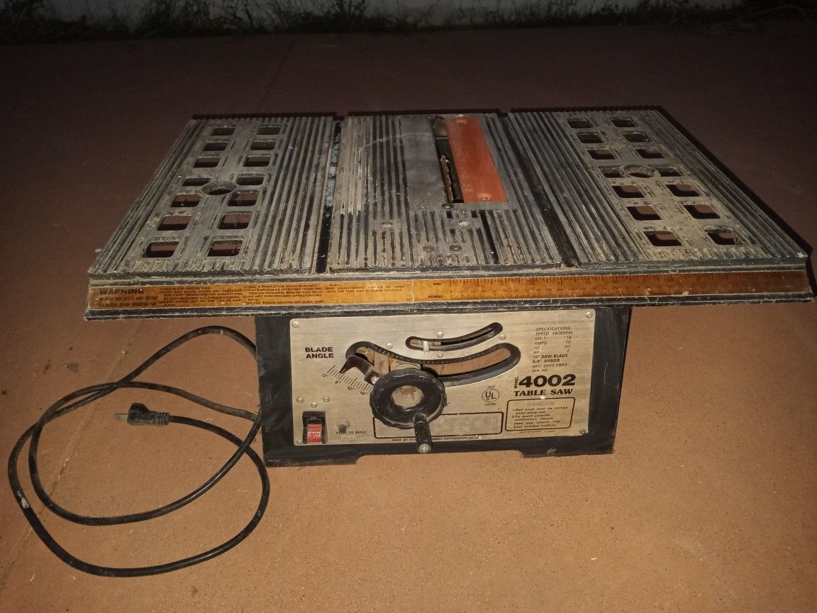 $20 10" INCH TABLE SAW