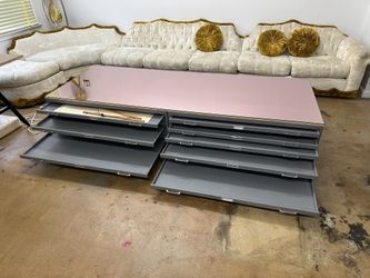 Purple Mirror Coffee Table