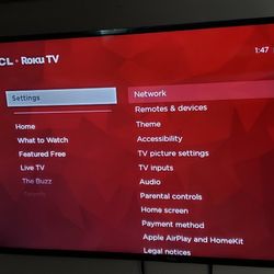 55 Inch ROKU  TV With Wall Mount 