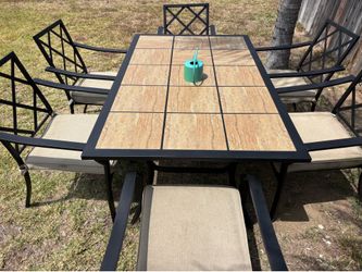 Patio table set