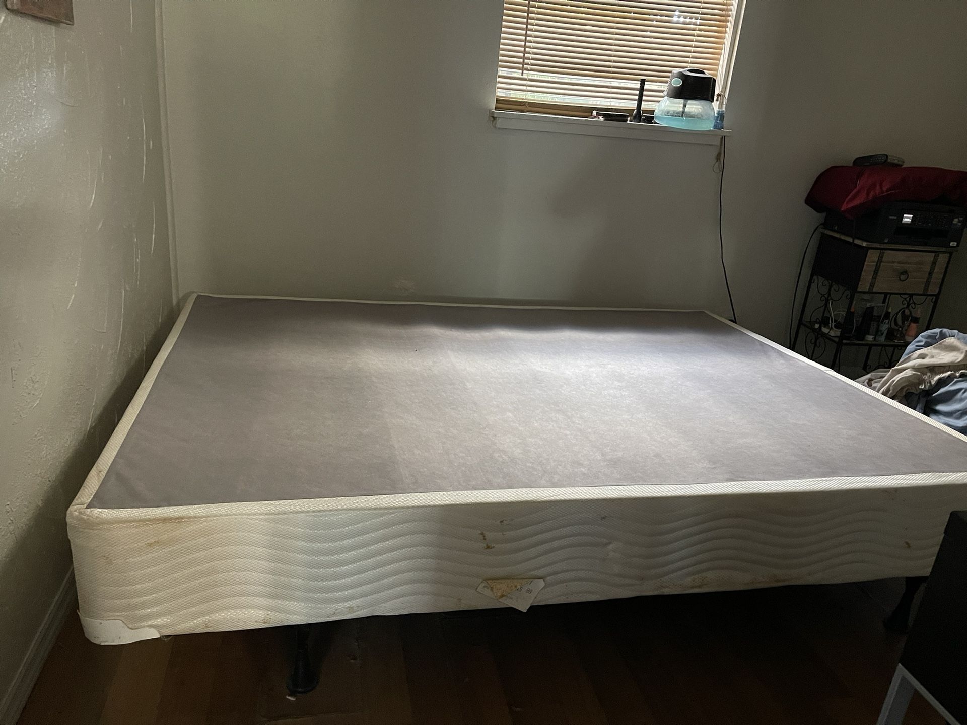 Queen Box Spring And Bed Frame 