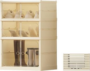 3Tier Foldable Shoe Rack Organizer