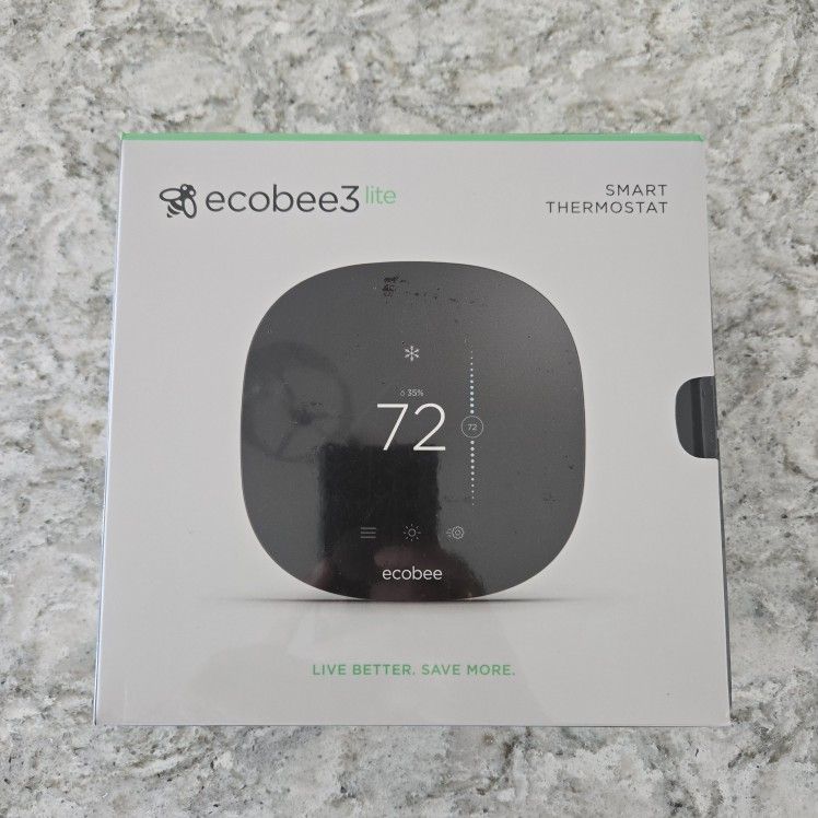 ecobee Smart Thermostat Essential - Energy Star Certified programmable Wi-Fi Thermostat - Works with Siri, Alexa, and Google Assistant
NEW IN BOX