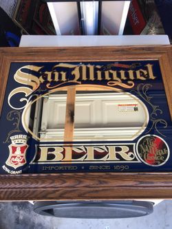 San Miguel Beer Mirror