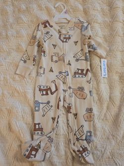 Carters baby boy construction pj