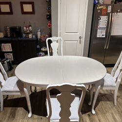 Dining Table With 4 Chairs And Extension