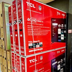 85 TCL 4K smart HDTV $55 down on financing free delivery six month warranty