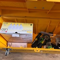 Tool Box With Tools & Lightbulbs