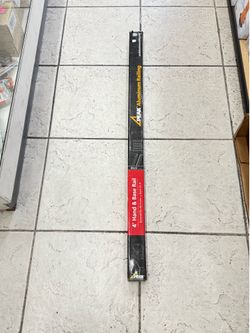 PEAK Aluminum Railing 4 ft. Black Aluminum Deck Railing Hand and Base Rail for 42 in. high system